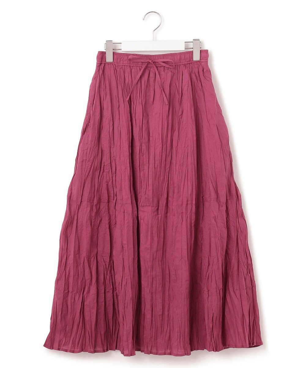 J.PRESS YORK STREET 【WOMEN】クリンクルフレアギャザー スカート 