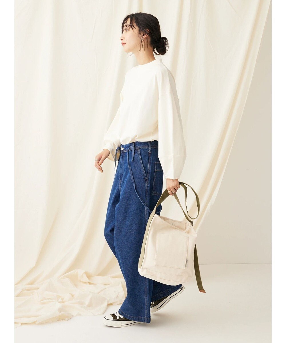 CRAFT STANDARD BOUTIQUE モックネックリングドット９分袖プルオーバー 