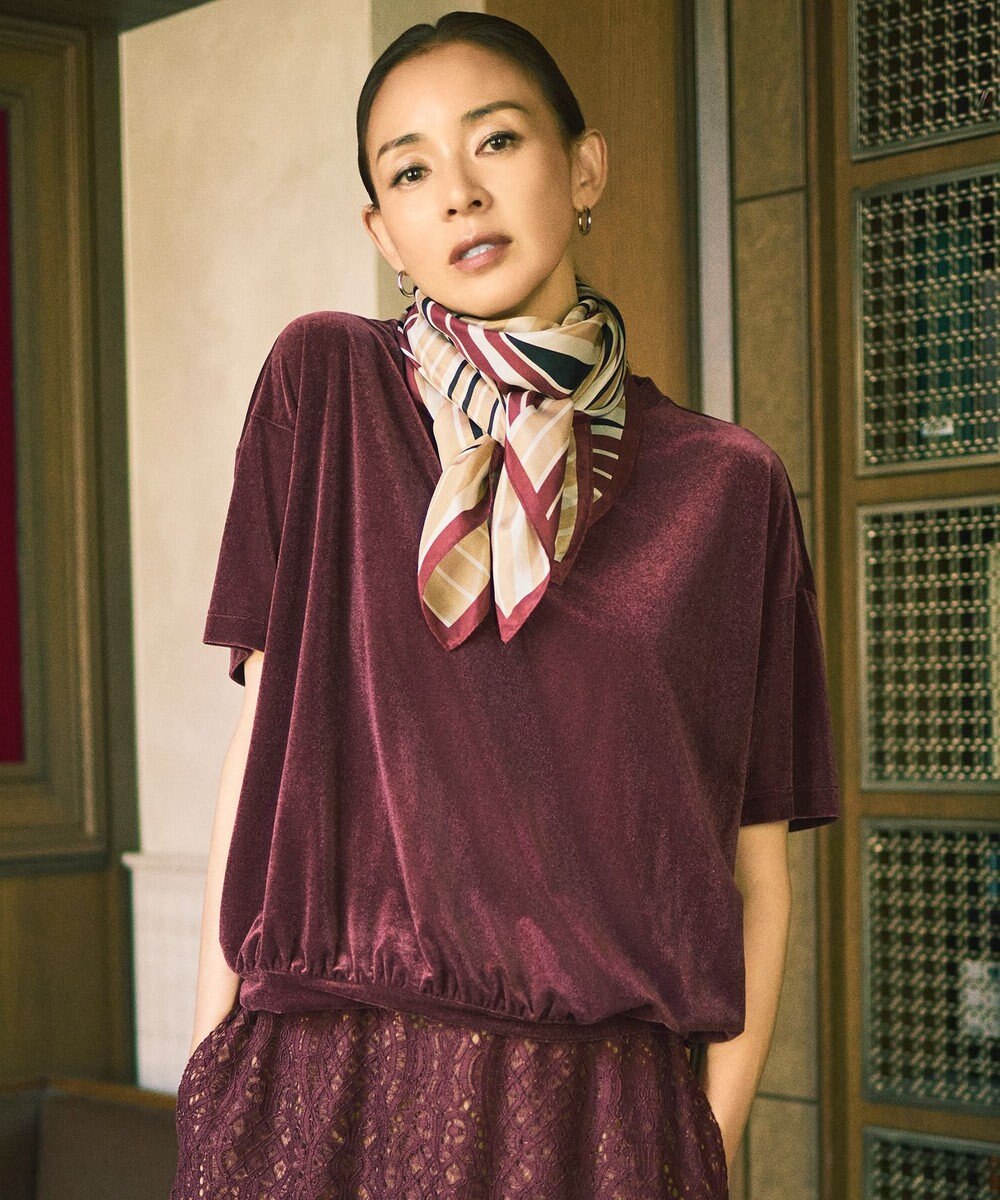 自由区 L 【SHIHOさん着用】シアーベロア カットソー 