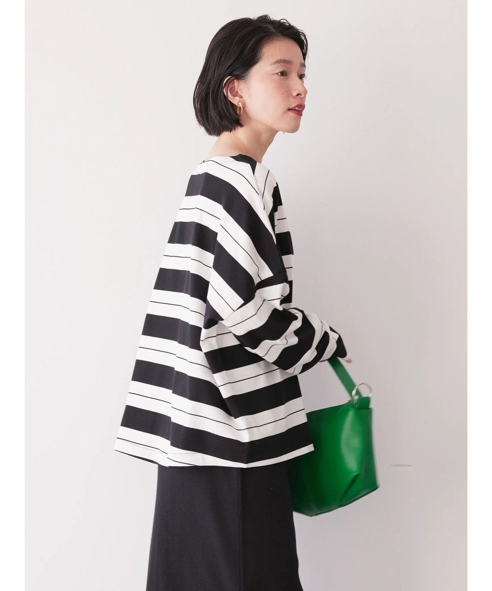 AMERICAN HOLIC ボートネックボーダープルオーバー 