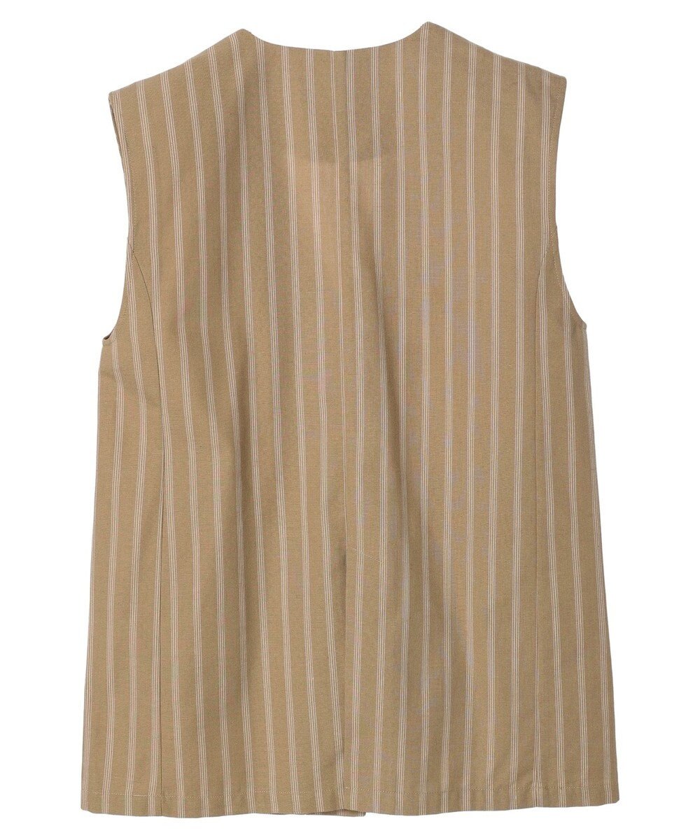 Green Parks 綿麻混シングルミディ丈ベスト 