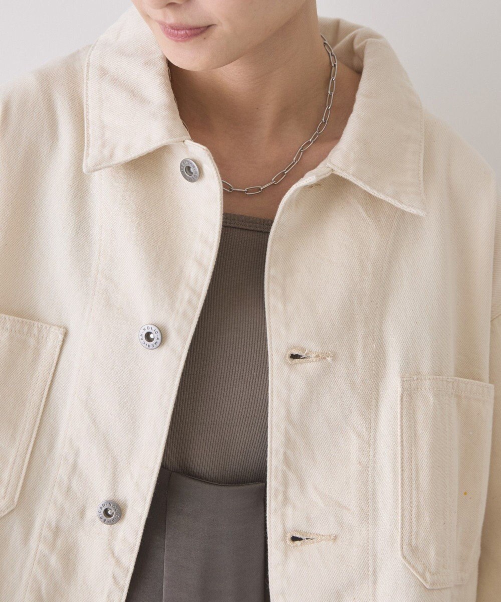 AMERICAN HOLIC ペイントデニムカバーオールジャケット 