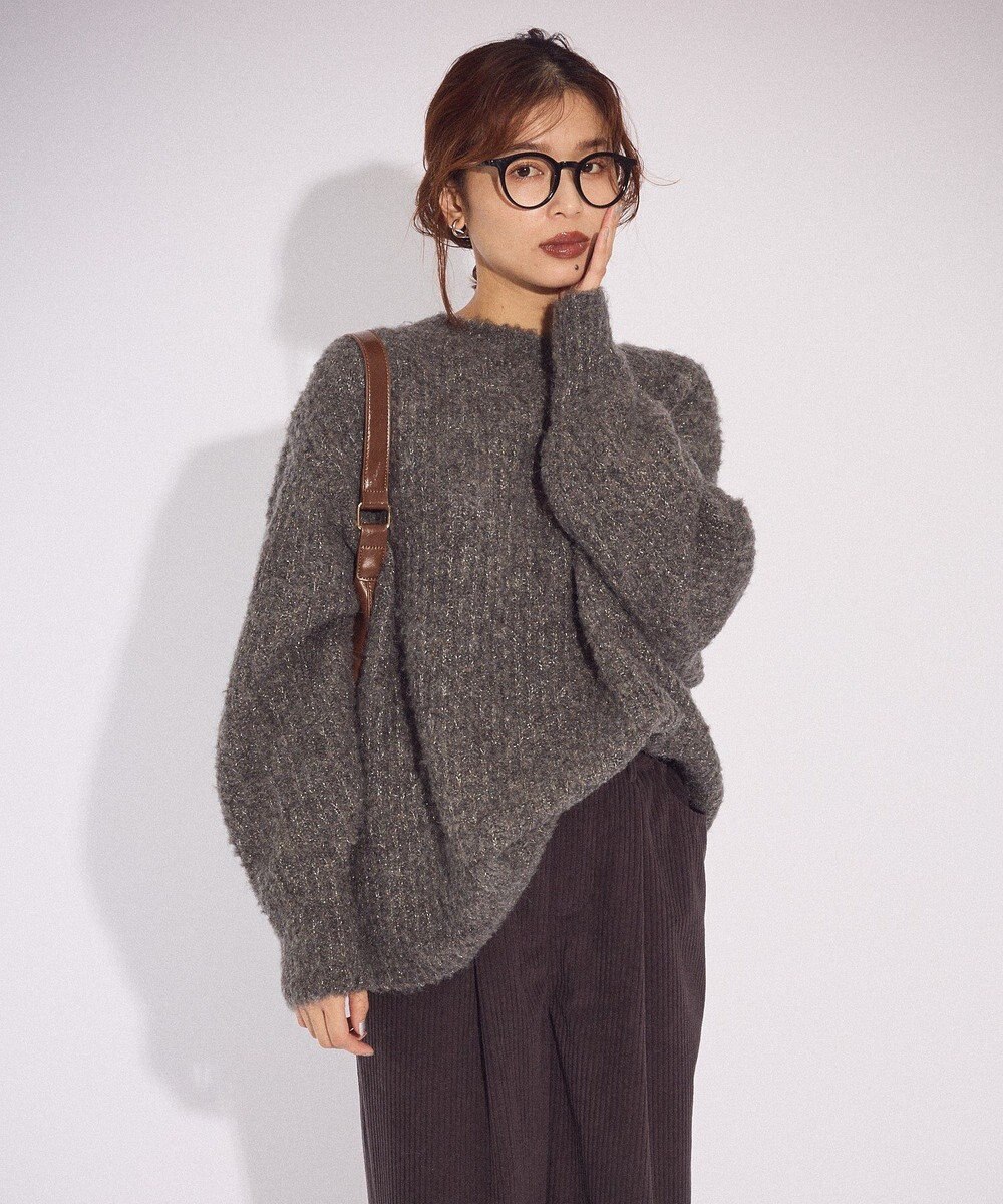 Green Parks ブークレＭＩＸニットチュニック 