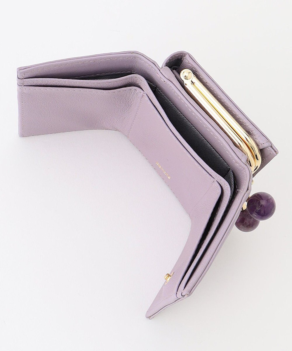 UNBILLION perche ジェムストーンがま口3つ折り財布 