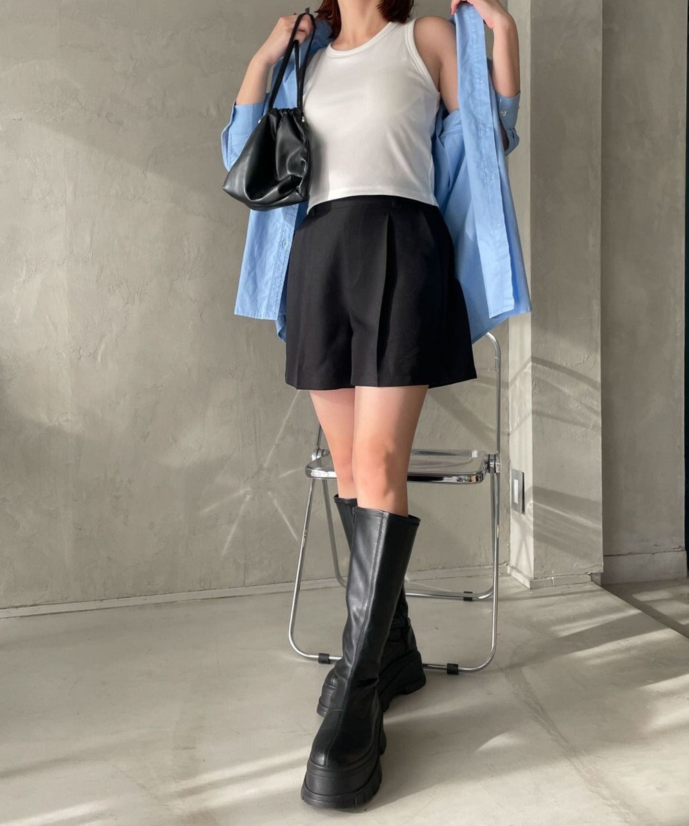 WEGO 【カップ付きインナー/SMサイズ展開】なちゅ盛れカップインアメスリタンク 