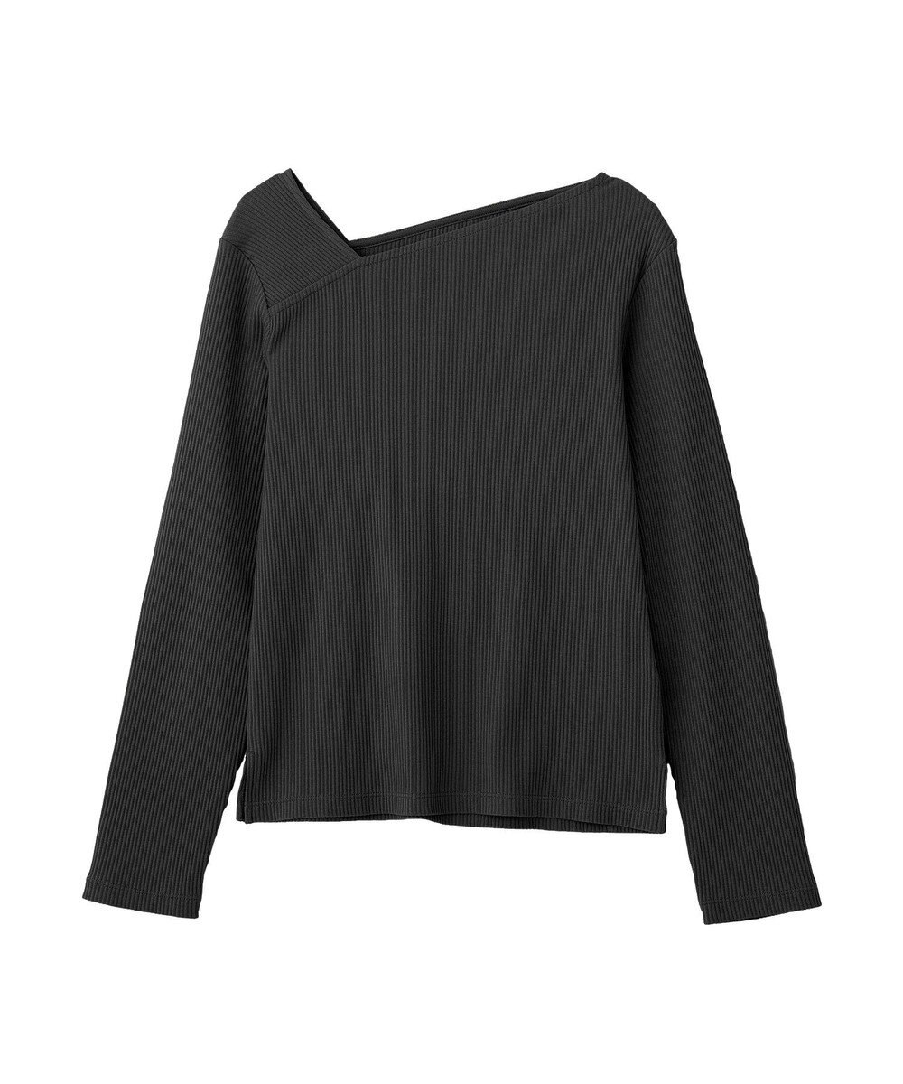 earth music&ecology アシメネックリブプルオーバー 