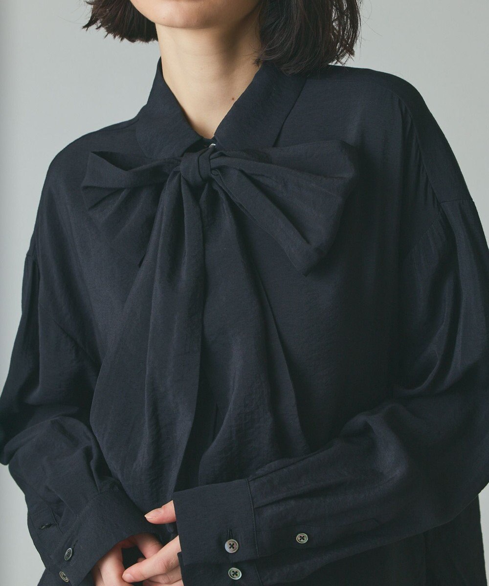 GRACE CONTINENTAL ボウタイシアーシャツ 