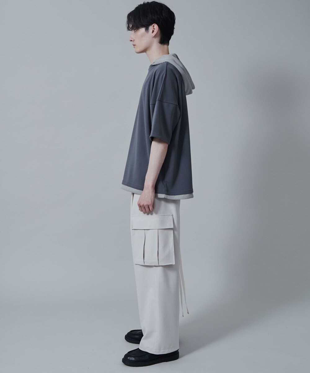 WEGO フェイクレイヤードフードT（S） 