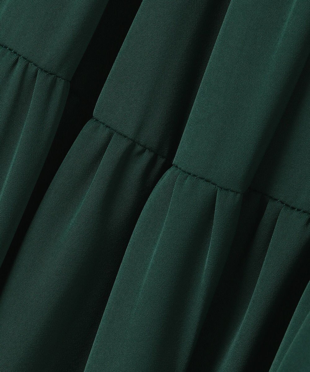 自由区 L 【洗える/着丈調節可】カラー ティアードスカート 