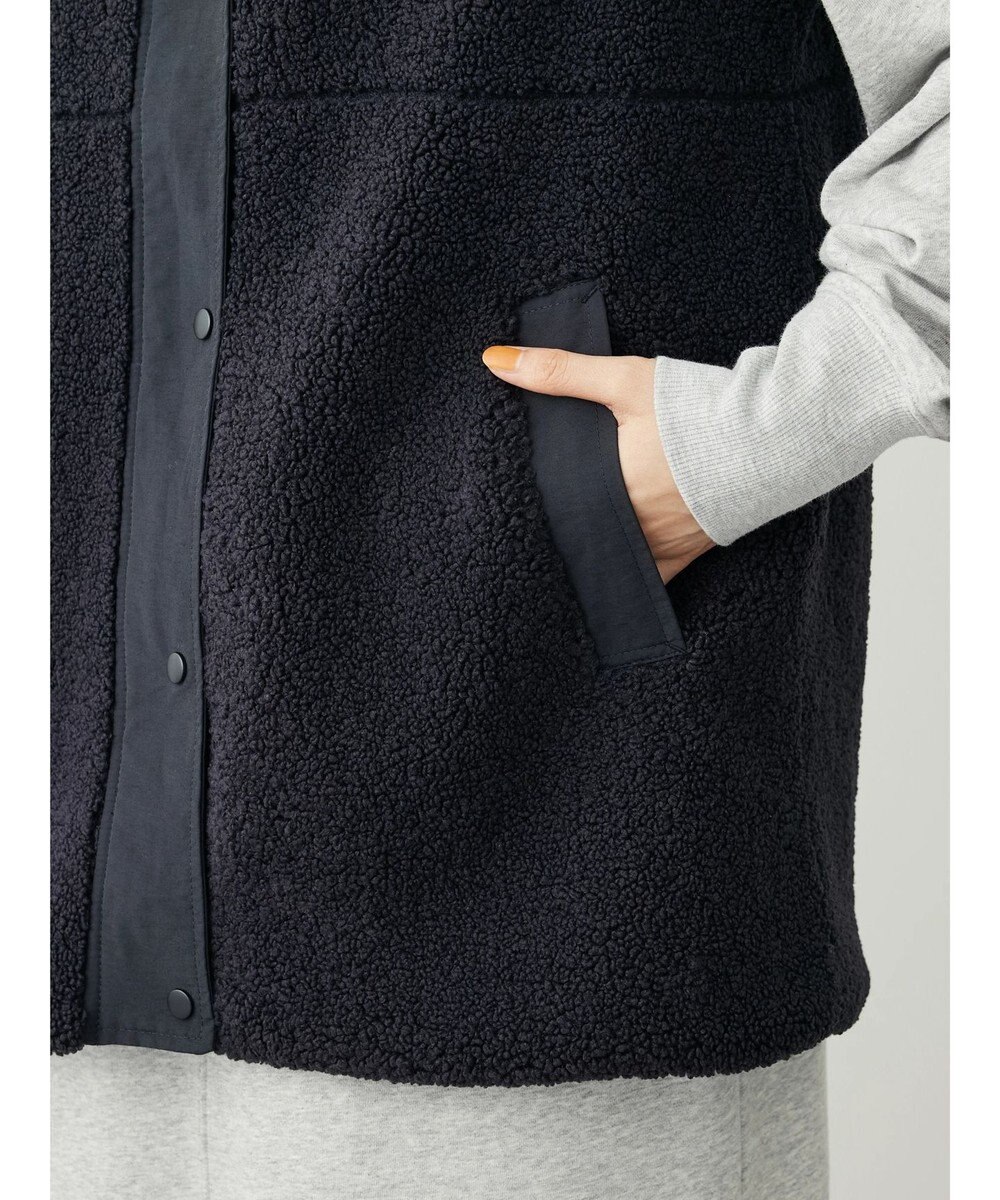 Green Parks ボアミドル丈ベスト 