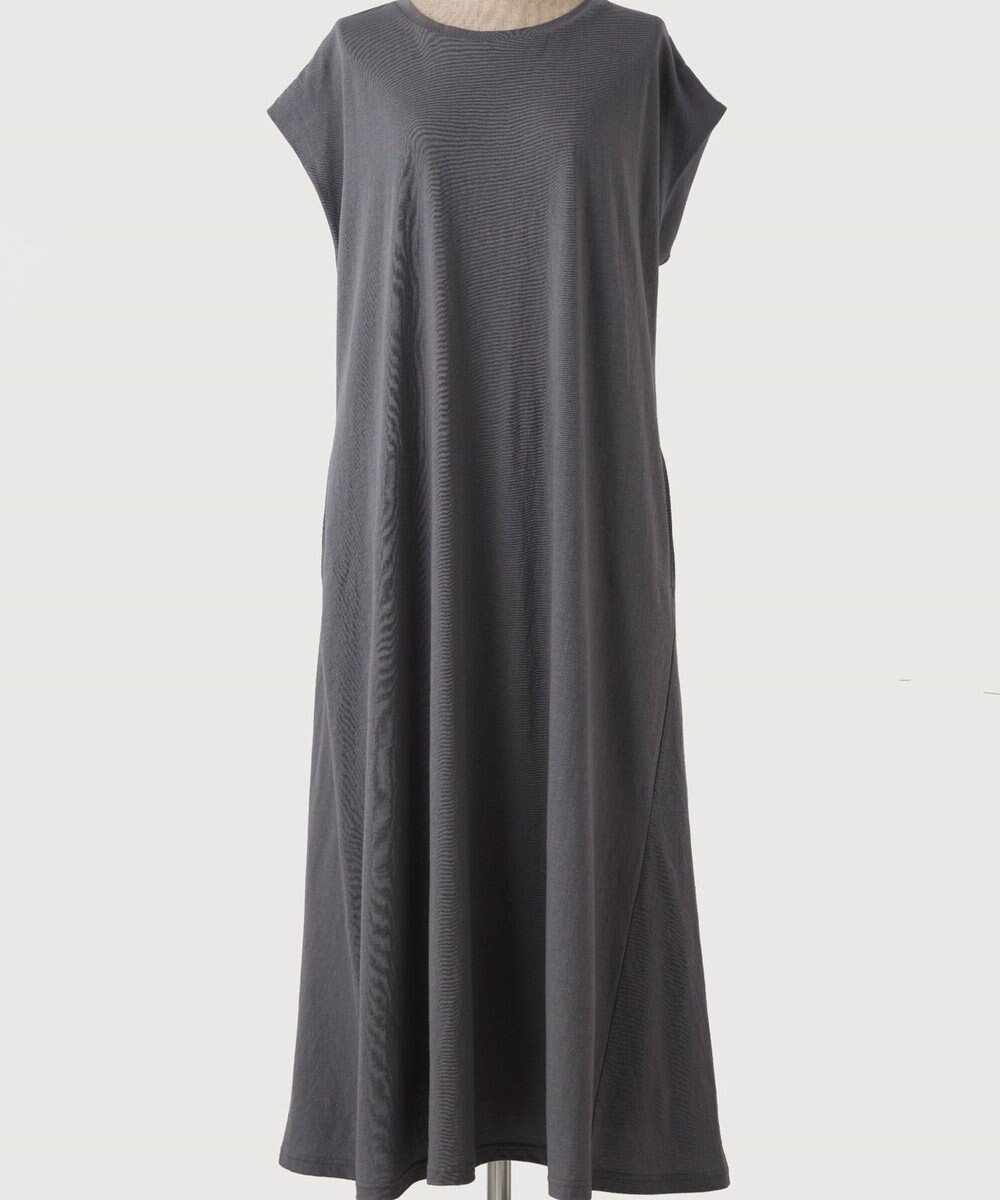 TOQUE 〈大草直子さんアドバイザー〉【天然素材】タンギスコットン天竺 ワンピース 