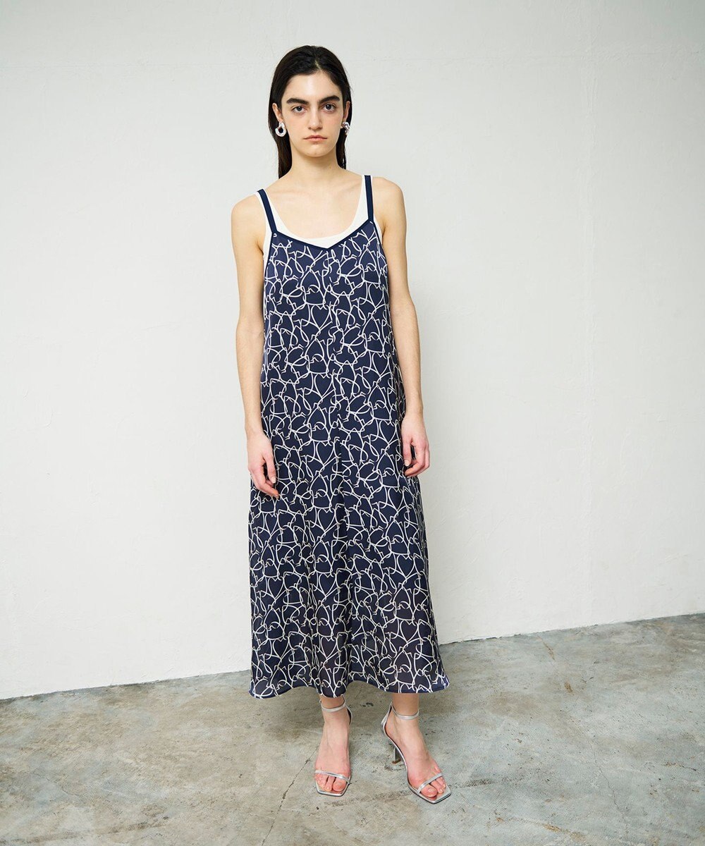 GRACE CONTINENTAL ラインハートキャミワンピース 