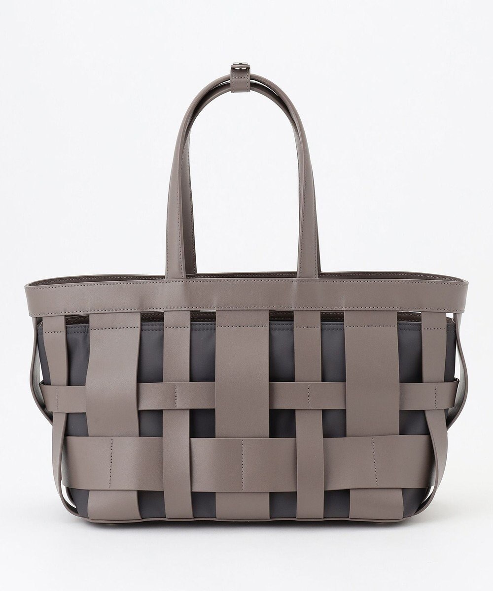 Y'SACCS 【リサイクルレザー】メッシュかごバッグ　large 