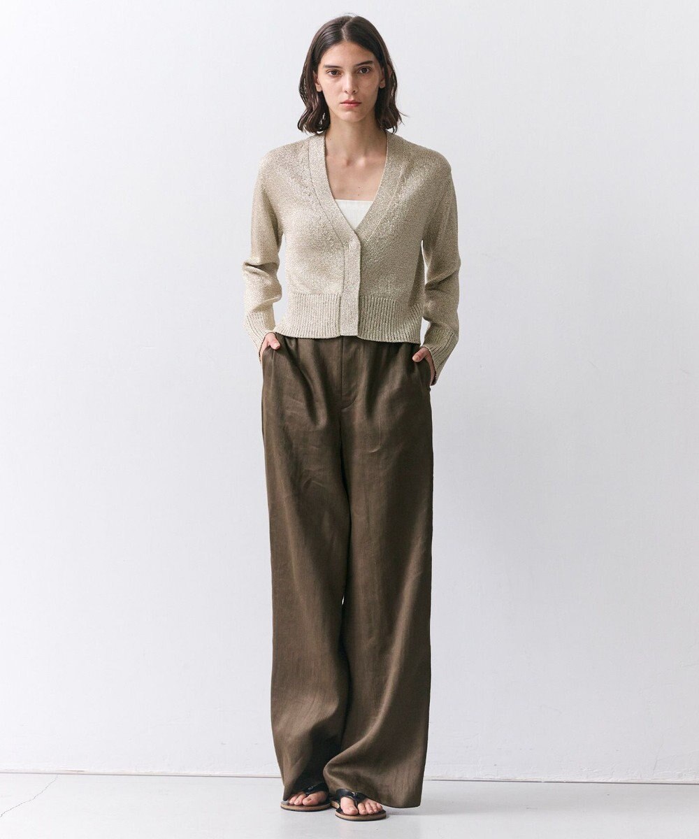 BEIGE， SPESSARTINE / Vネッククロップドカーディガン 