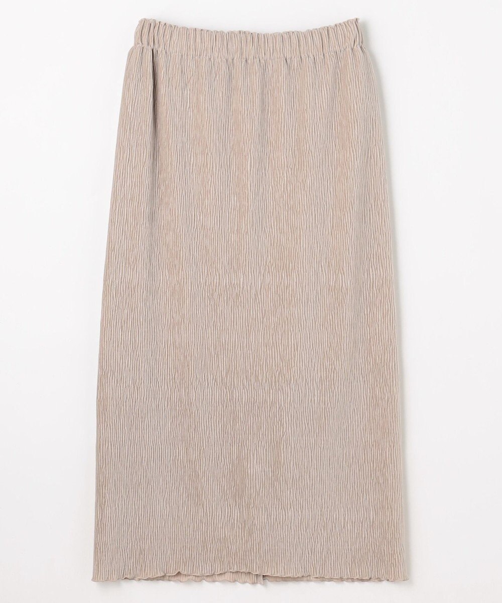 ANY L 【ウエストゴム】シュリンクベロアスカート 