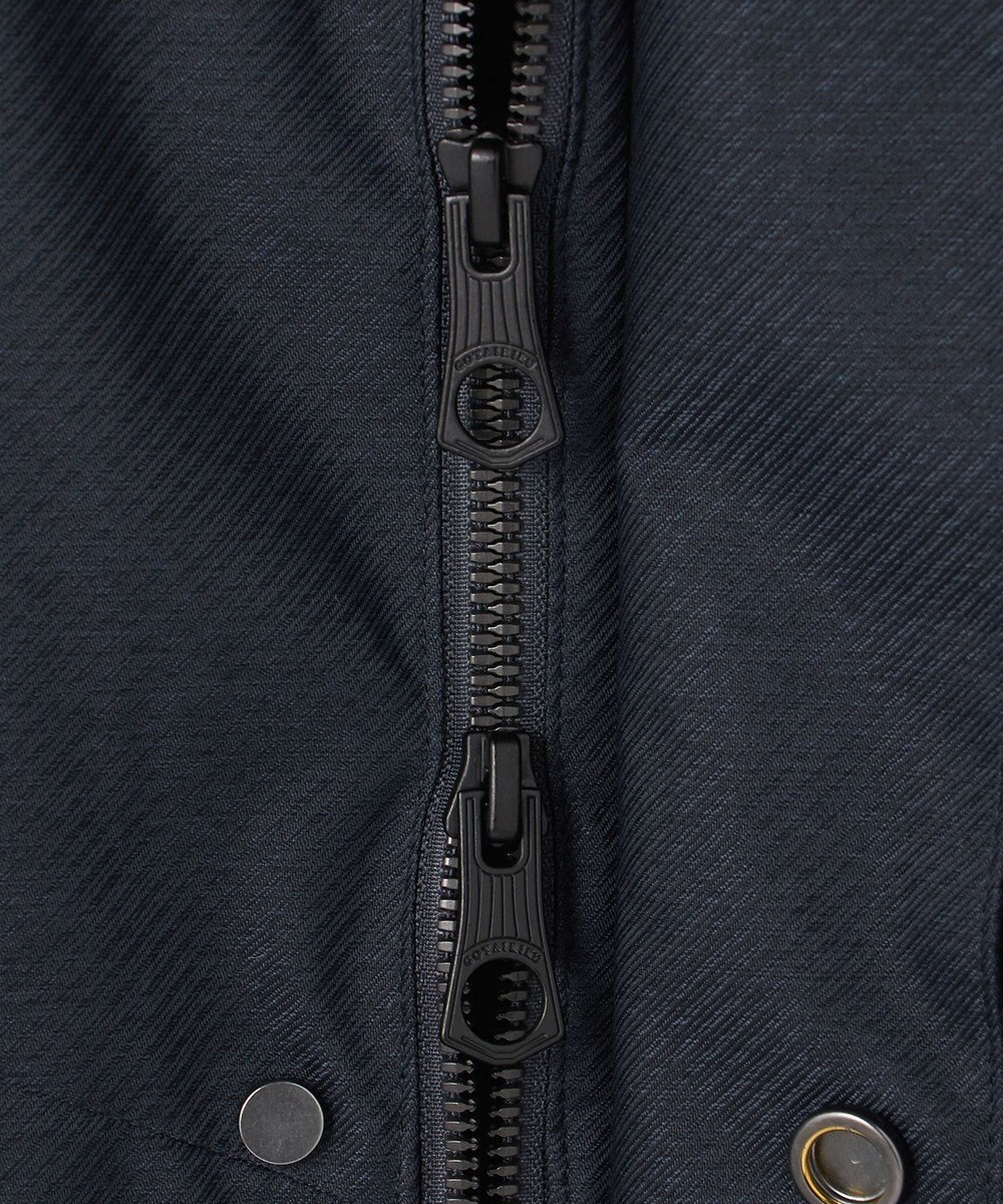 GOTAIRIKU 25年新作/3シーズン対応【仕事で着用可】メランジカルゼ フーデッドブルゾン_無地 