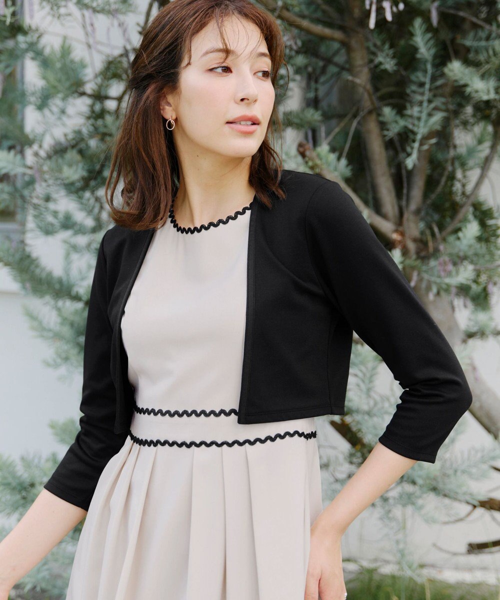 Tiaclasse 【UVカット・吸水速乾】 “きれい見え” カットソーストレートボレロ 