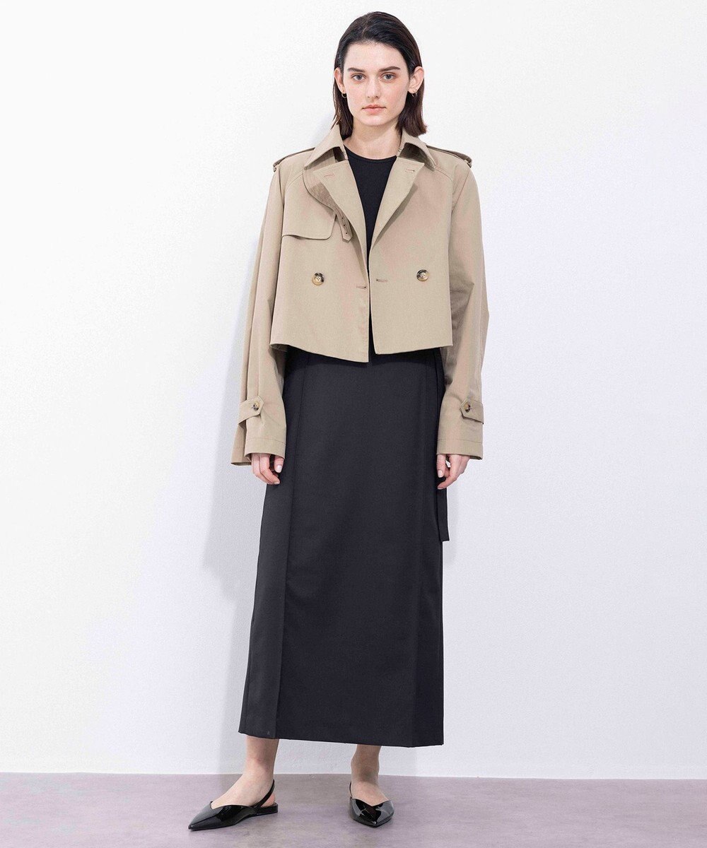 NAVE 【Nave・セットアップ可】ウールポリエステルツイルスカート 