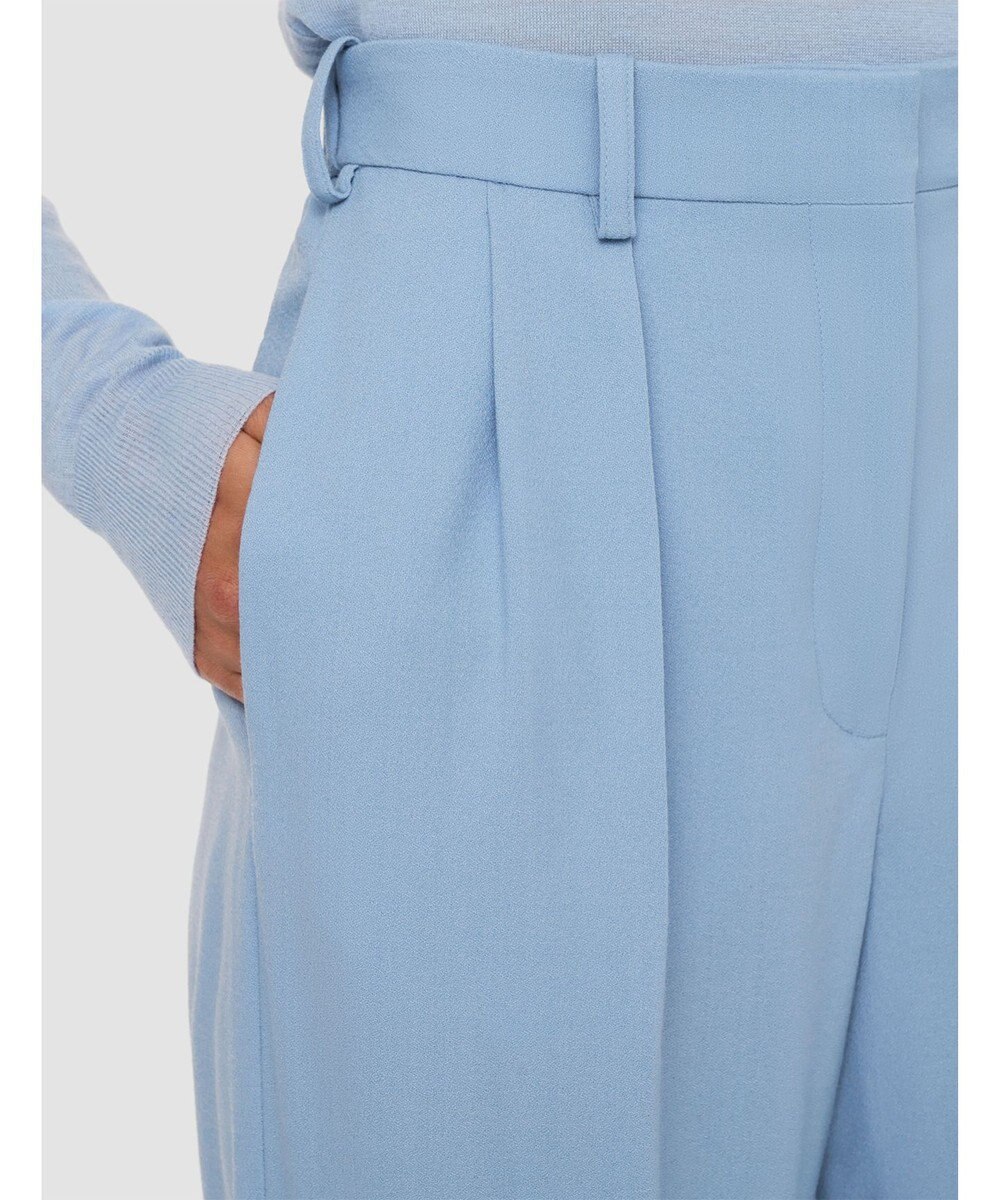 JOSEPH テーラリングクレープ　ワイドテーパードトラウザーズ 