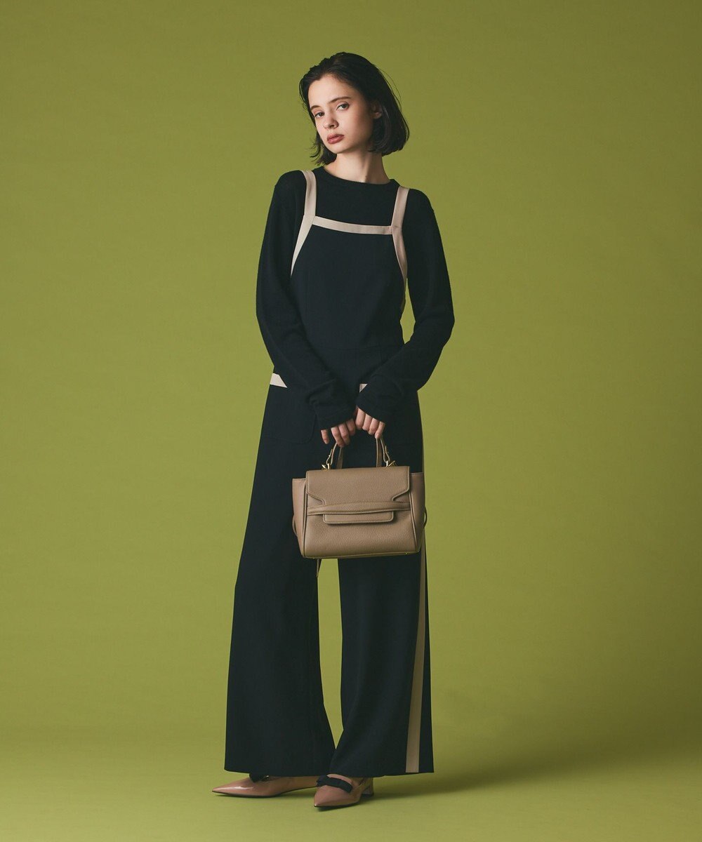 GRACE CONTINENTAL トリアセバイカラーサロペット 