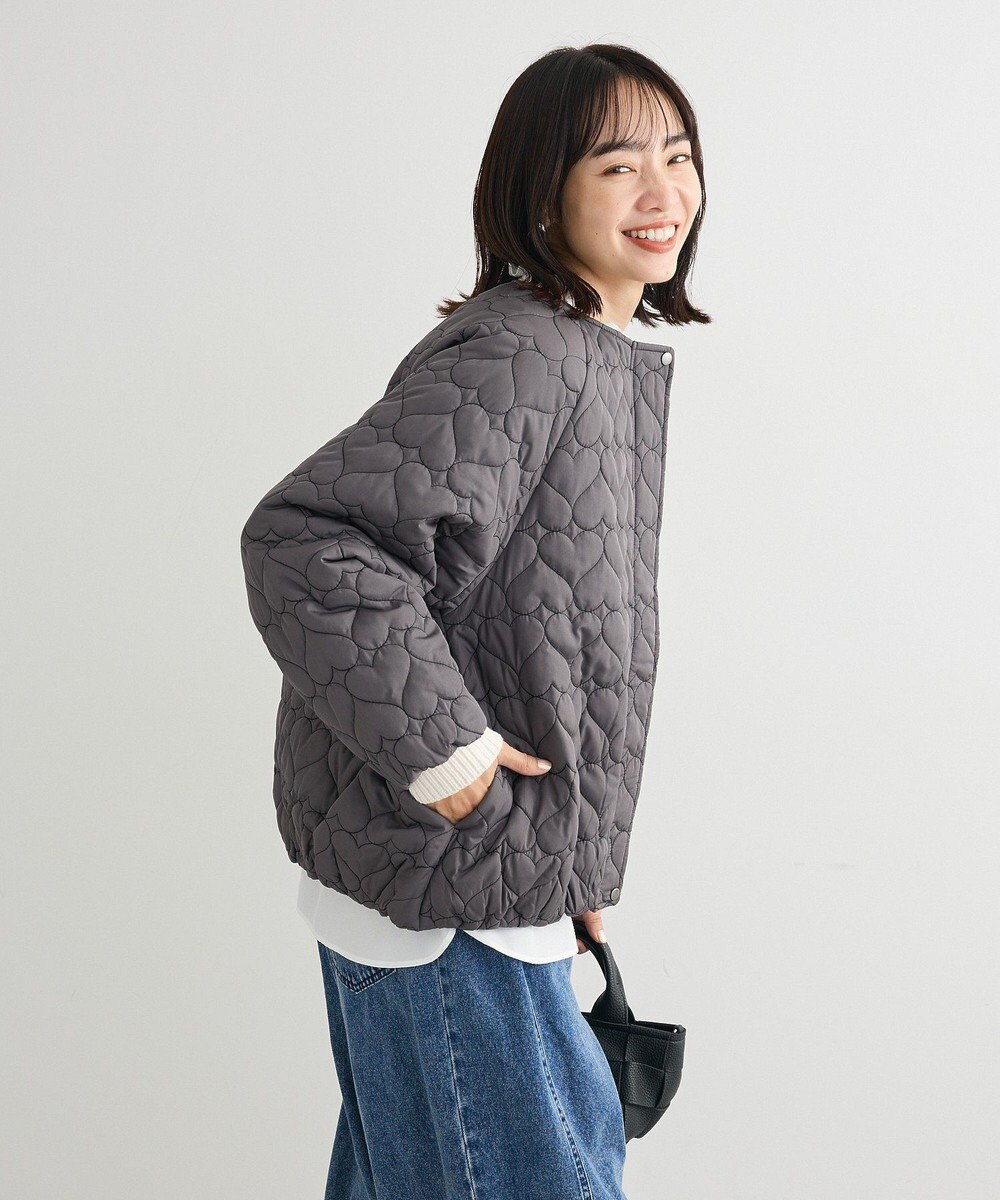 Green Parks ・ｓｗｉｎｇ　ｂｙ　ハートキルトコクーンブルゾン 