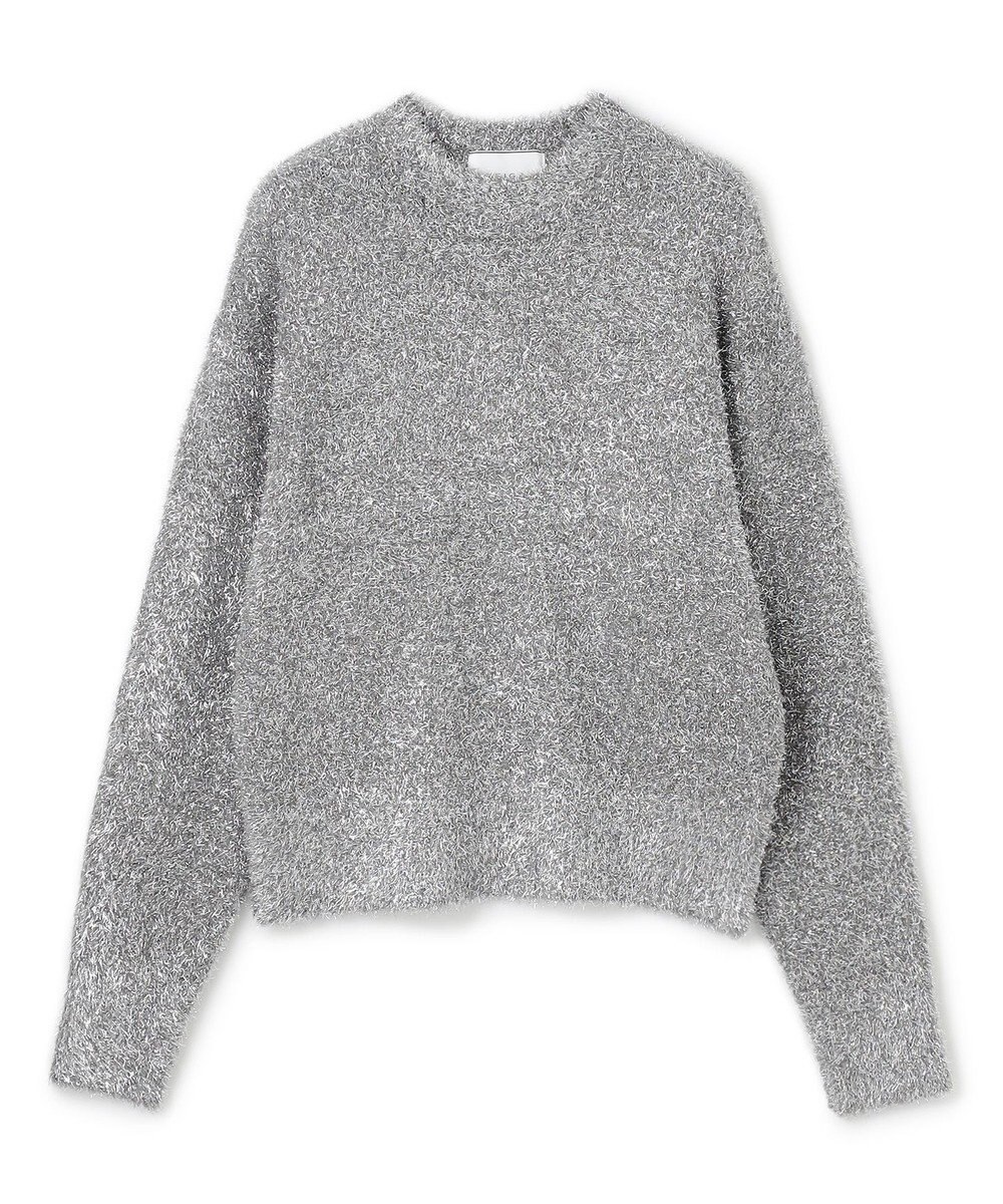 BEIGE， 【洗える】MARRONNIERS / ラメテープヤーンクルーネックニット 