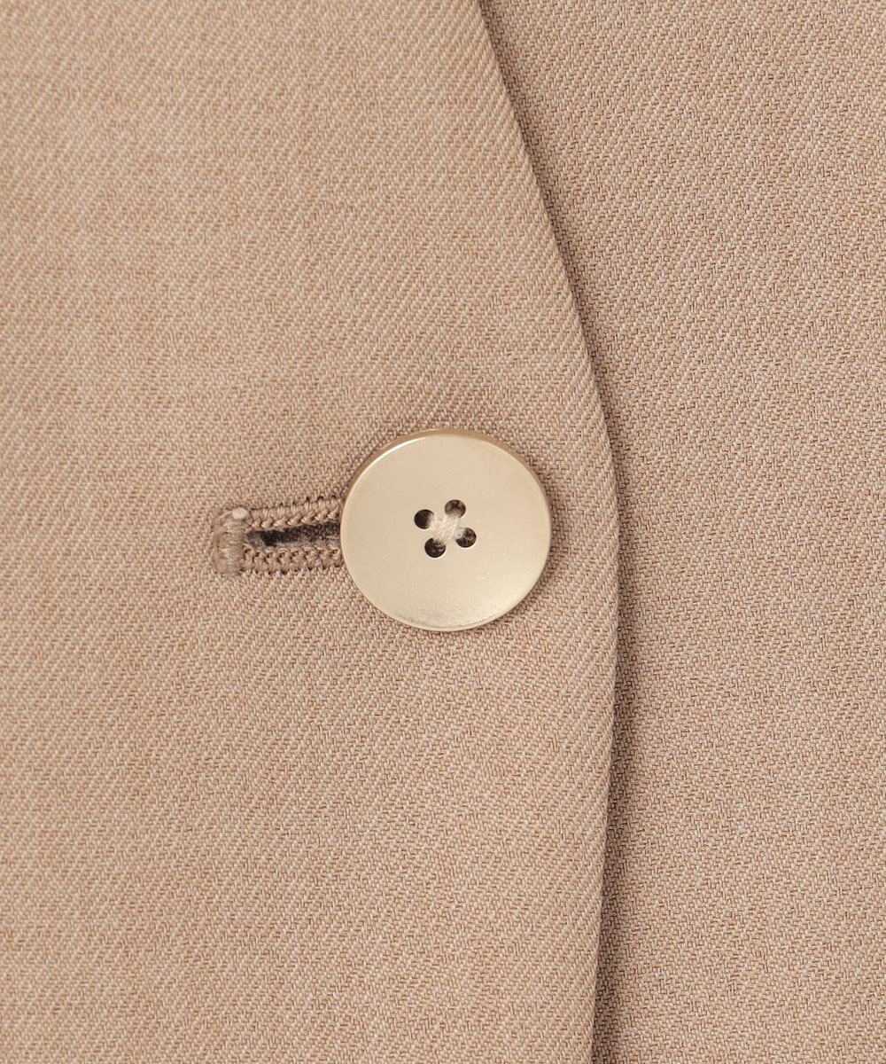 自由区 L 【接触冷感・速乾・UVケア・撥水・防シワ】リネンライクツィル ジレ 