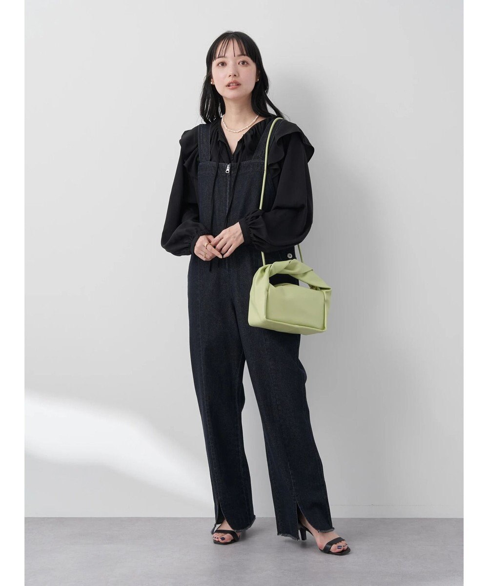 earth music&ecology ラッフルカラーブラウス 