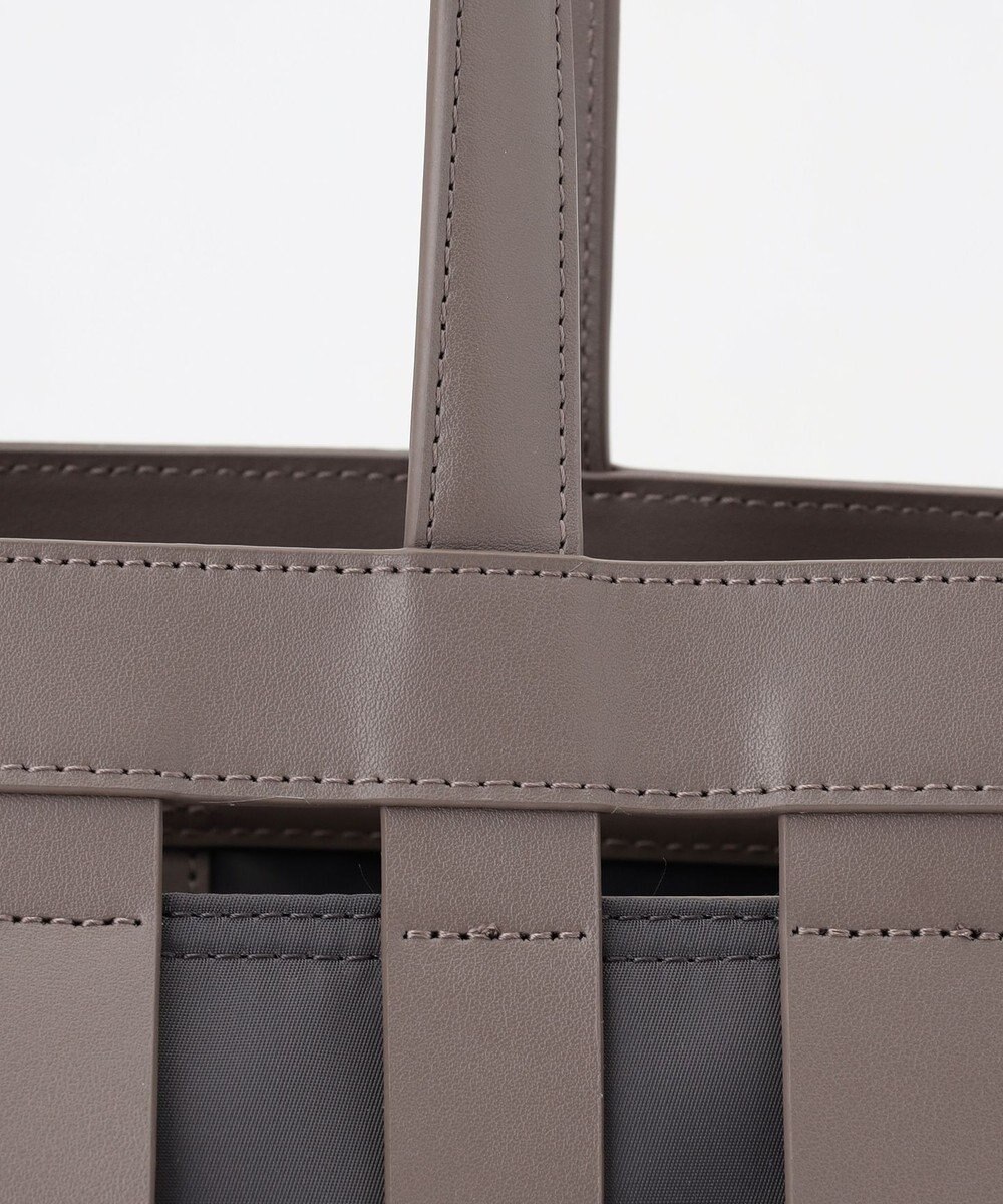 Y'SACCS 【リサイクルレザー】メッシュかごバッグ　large 