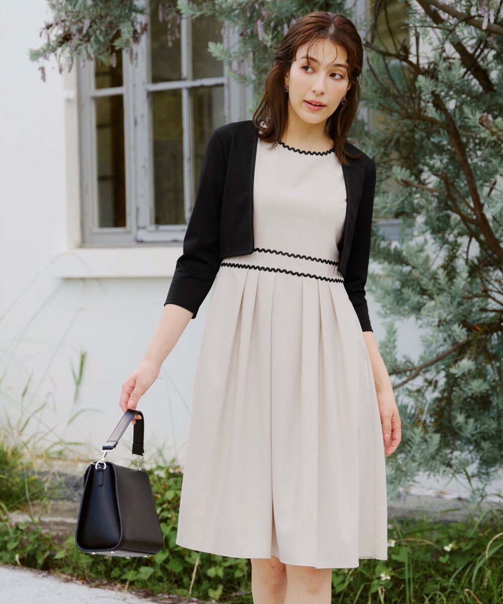 Tiaclasse 【UVカット・吸水速乾】 “きれい見え” カットソーストレートボレロ 