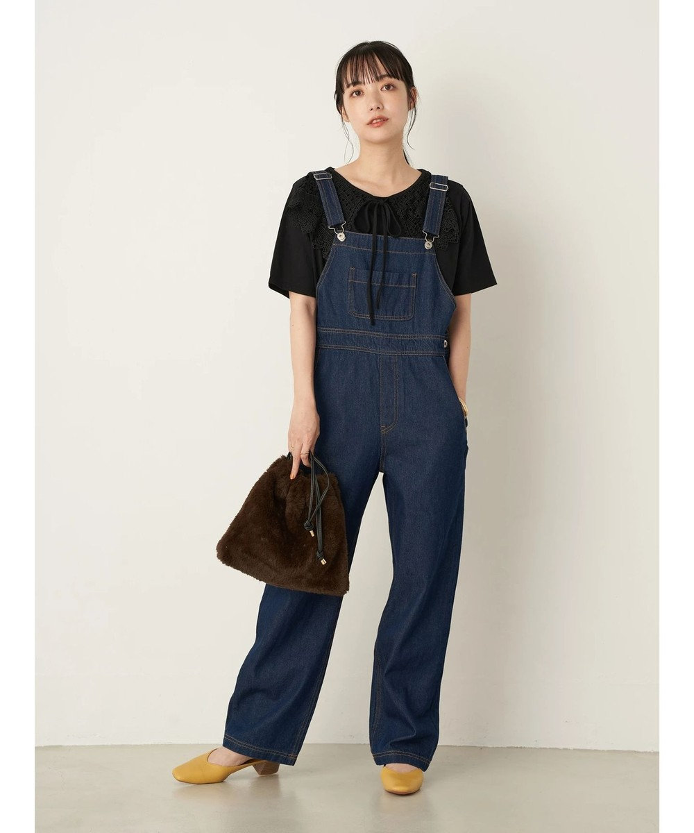 バックリボンデニムサロペット Earth Music Ecology ファッション通販 公式通販 オンワード クローゼット バックリボンデニムサロペット Earth Music Ecology ファッション通販 公式通販 オンワード クローゼット