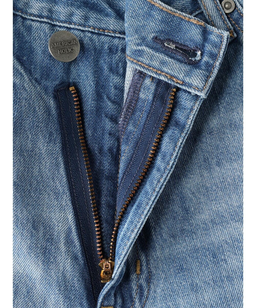 AMERICAN HOLIC アシンメトリーデニムワイドパンツ 