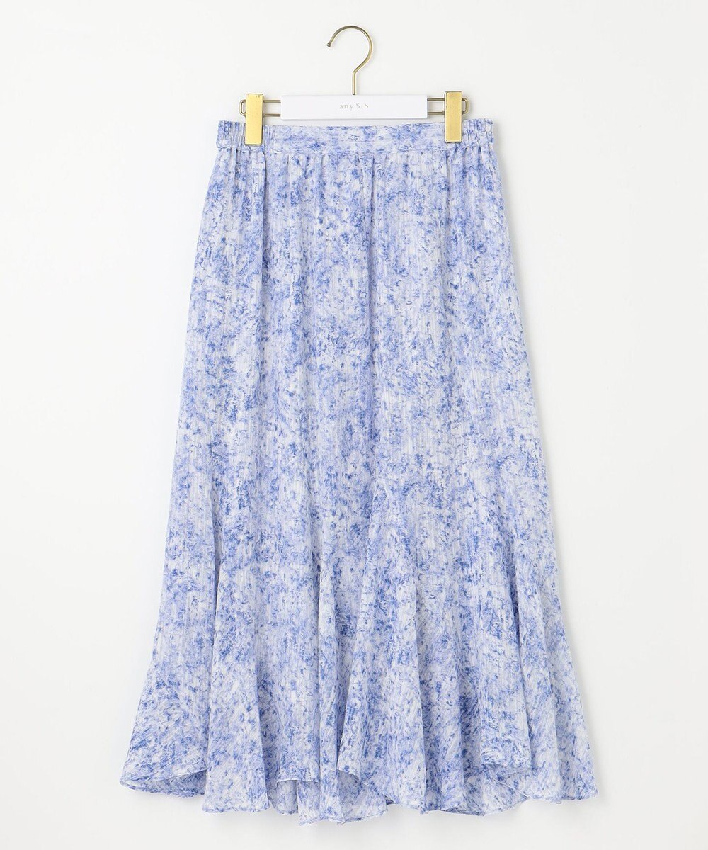 ANY SIS 【2SET】コンパクトトップス×ミスティプリントスカート セットアップ 