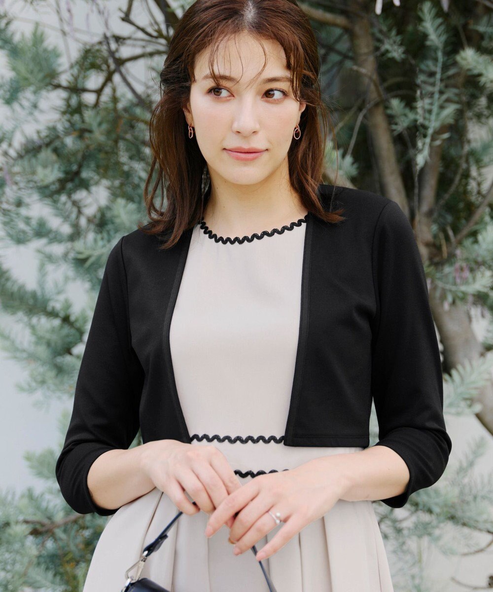 Tiaclasse 【UVカット・吸水速乾】 “きれい見え” カットソーストレートボレロ 