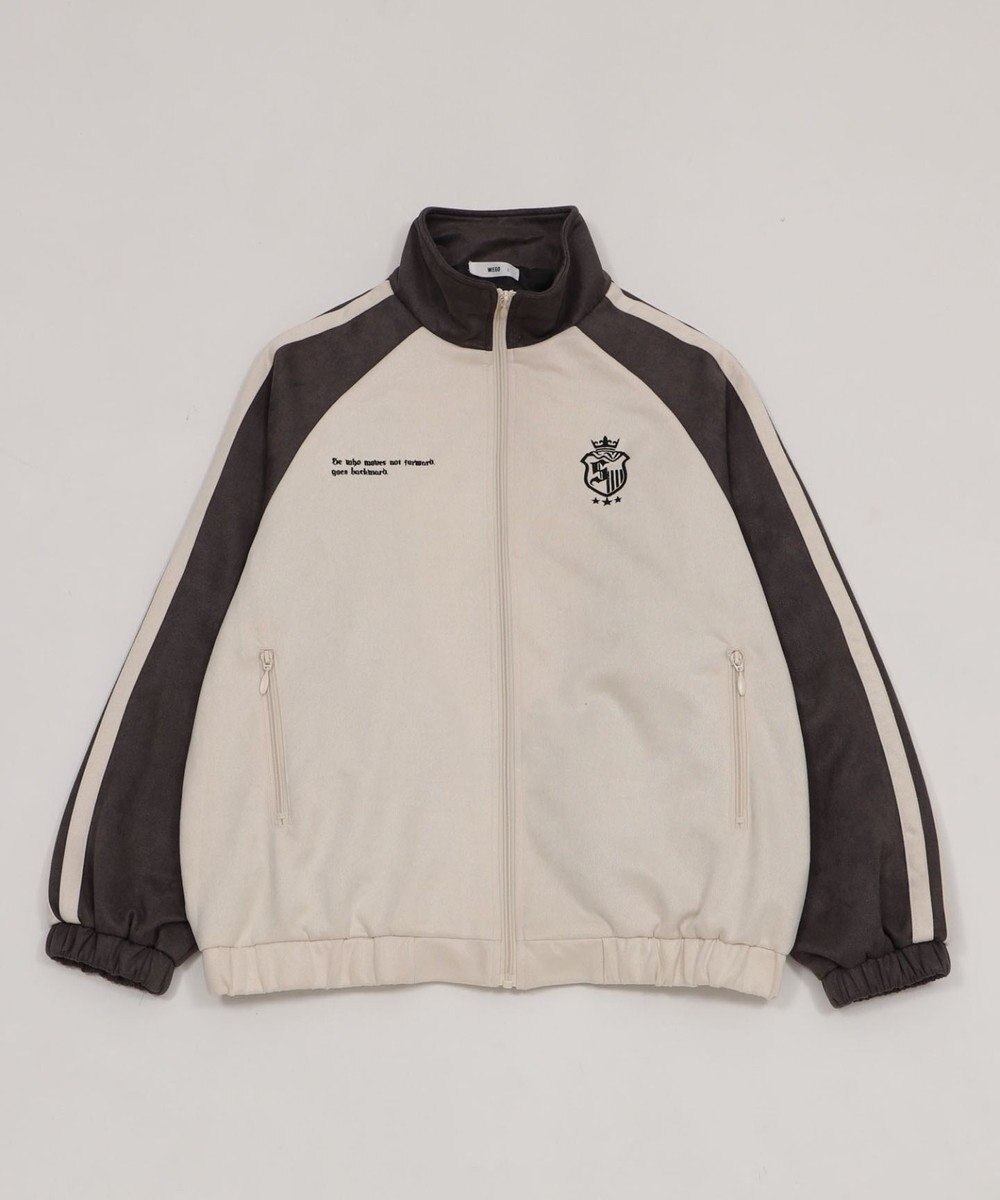 WEGO 【ユニセックス着用ITEM】フェイクスウェードトラックジャケット 