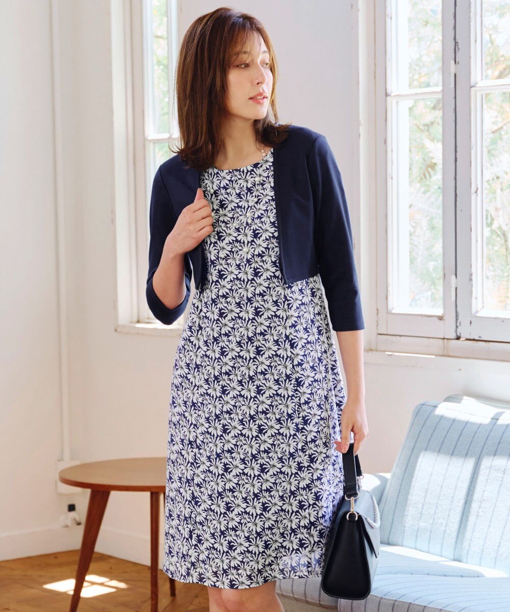 Tiaclasse 【UVカット・吸水速乾】 “きれい見え” カットソーストレートボレロ 