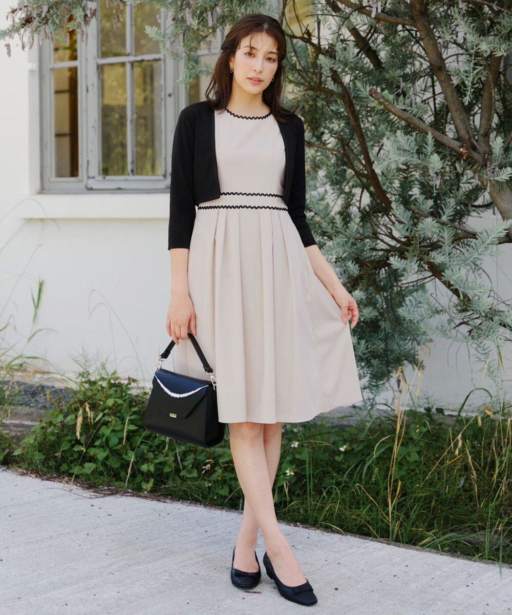 Tiaclasse 【UVカット・吸水速乾】 “きれい見え” カットソーストレートボレロ 