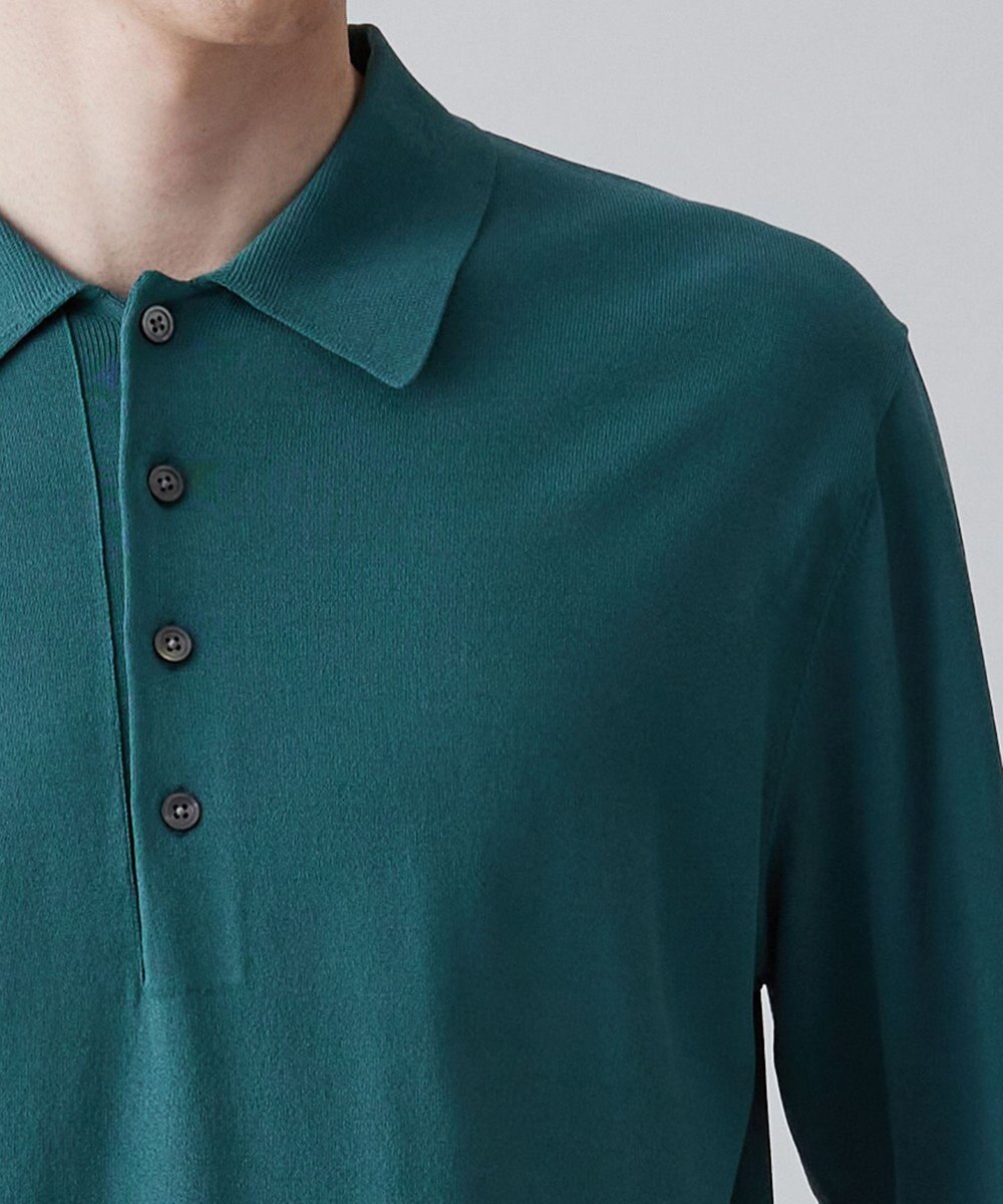 UNFILO MENS 【抗菌防臭】イージーケア ライトニットポロ [23年春夏商品] 