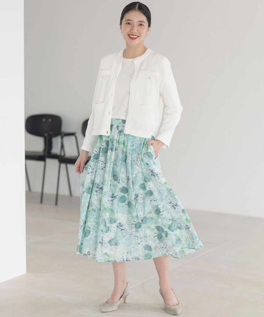 組曲 ライトアムンゼンジャージーバックリボン トップス 