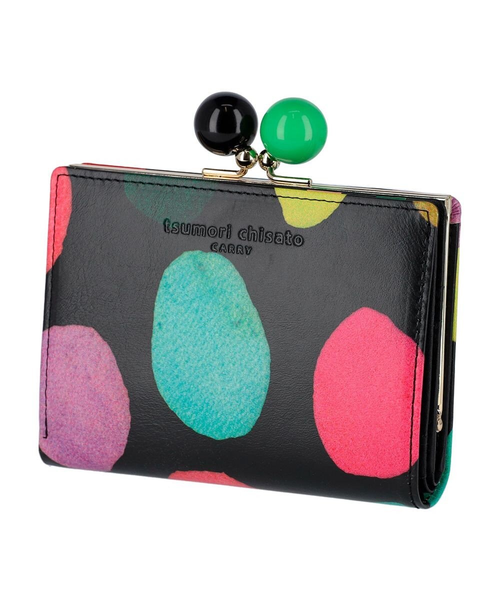 tsumori chisato CARRY カラフルズームドット ２つ折り財布 がま口 