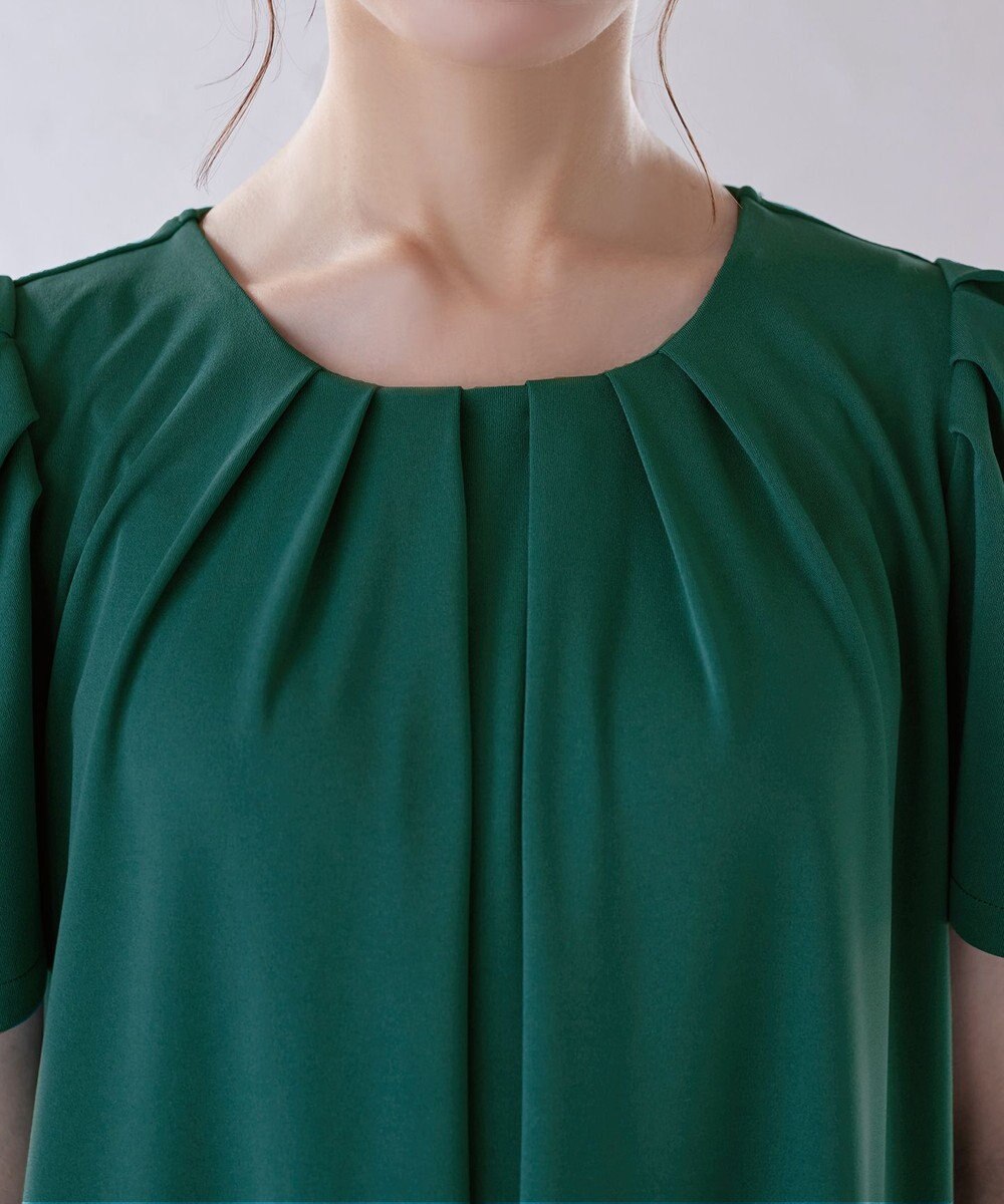 Tiaclasse L 【洗える】カットソーフレアAラインワンピース 