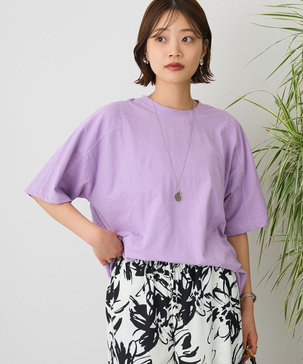 CRAFT STANDARD BOUTIQUE カットクレープワイドキリカエTシャツ 