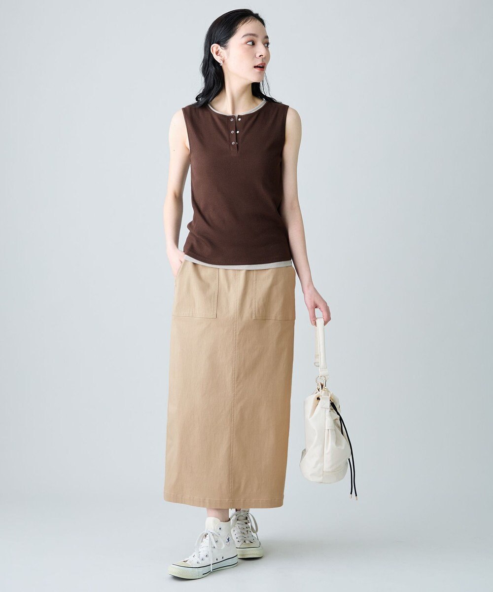 ANY 【2SET】ツインセットヘンリーネックタンクトップ 