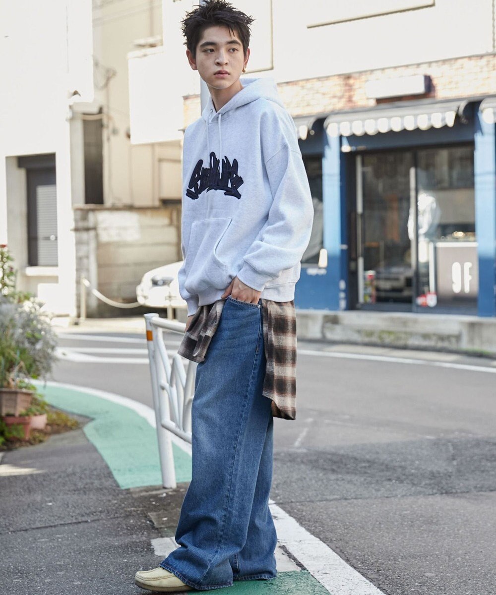 WEGO ワッペンロゴパーカー 