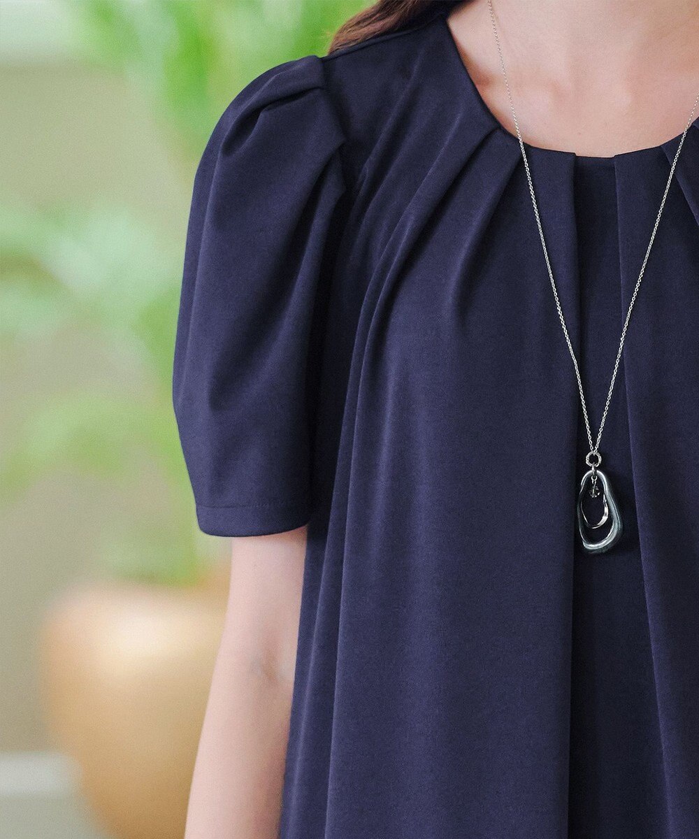 Tiaclasse L 【洗える】カットソーフレアAラインワンピース 