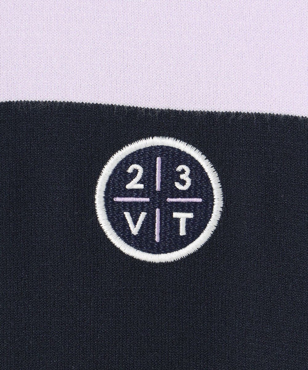 23区GOLF 【WOMEN】【ウォッシャブル】カラーブロックモックネック ニット 