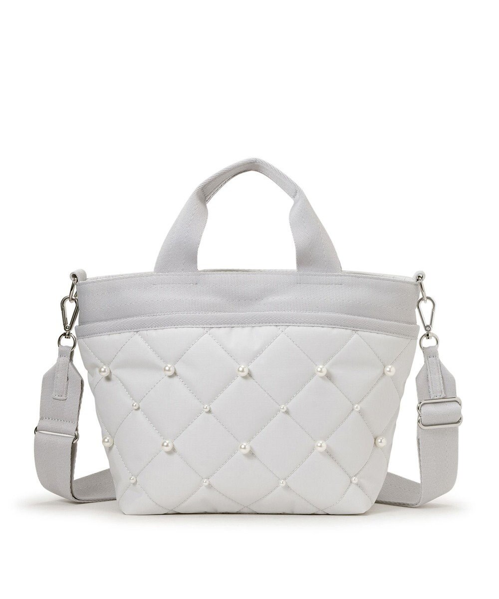 LeSportsac SM BUCKET TOTE W PEARLS/ミストグレーパール 
