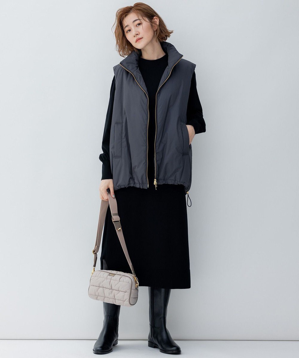 23区 【洗える】ヴィスコースストレッチ ストレート ニットワンピース 