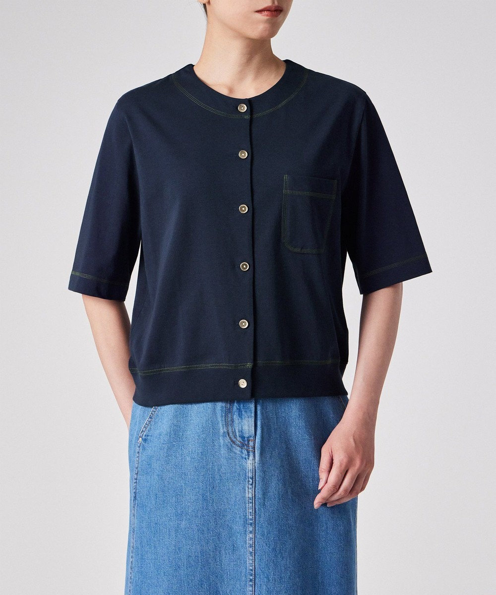 Paul Smith コットン ジャージー カーディガン 