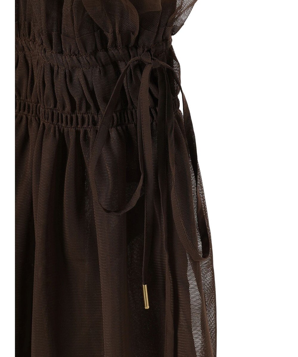 YECCA VECCA チュールギャザーブラウス 